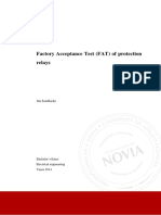 Protection Relay FAT Using Omicron PDF