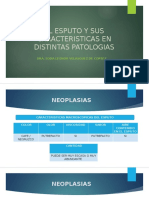 El Esputo Y Sus Caracteristicas en Distintas Patologias: Dra. Edda Leonor Velasquez de Cortez