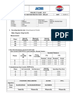 Project Name: Dcu Test Report For Motor Protection Relay