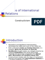 Theories of International Relations: Constructivism