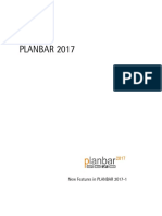 New Features in PLANBAR 2017-1-01