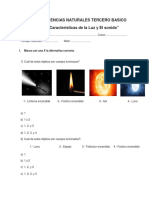 2da. Prueba de Ensayo Ciencias Naturales