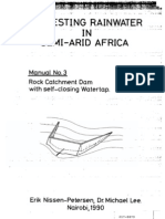 Rock Catchment Dam With Self-Closing Watertap