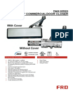 Heavy Duty Commercialdoor Closer: F8400 SERIES