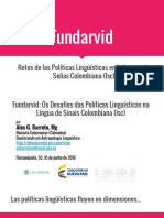 Fundarvid - Retos de Las Políticas Lingüísticas