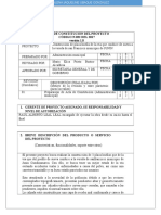 Acta de Constitución Del Proyecto