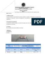 Relatório Resistores e Capacitores