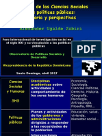 El Aporte de Las Ciencias Sociales A Las Políticas Públicas: Historia y Perspectivas