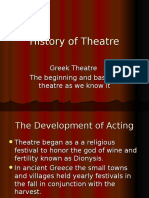 History of Theatre - Greek