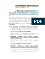 Inscripción y Renovación en El Registro Nacional de Consultoras Ambientales