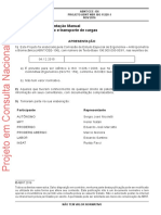 Ergonomia Movimentação Manual - PROJETO ABNT NBR ISO 11228-1