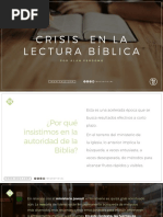 Crisis en La Lectura Biblica - Alan Perdomo