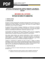 Proyecto "Construccion Del Centro Comercial y de Abastos Del Distrito de Marcara, Provincia de Carhuaz, Departamento Ancash"