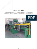 Amorphous Alloy Cutting Machine 20072010