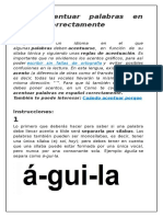 Cómo Acentuar Palabras en Español Correctamente