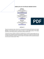 Stochastic Modelling of Gps Phase Observations: Neb@sunrise - Sli.unimelb - Edu.au