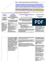 EDU 512 Course Assignment - Components of Language Arts and Social Studies Chart