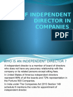 Role of Independent Directors in Companies