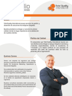 Portafolio Servicios de TQI (Total Quality International Ltda)