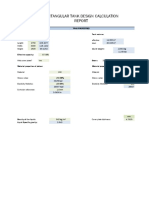 Rectangular Tank Design Calculation: Tank Properties Tank Dimensions: Tank Volume: MM in