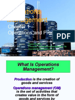 Operations Management: Chapter 1 - Operations and Productivity