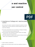 Voltage and Reactive Power Control