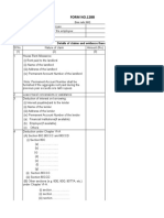 Form No.12Bb: Details of Claims and Evidence Thereof