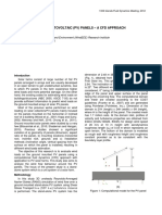 Wind Effects On Photovoltaic (PV) Panels - A CFD Approach