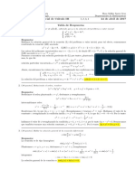 Corrección Primer Parcial de Cálculo III (Ecuaciones Diferenciales), 24 de Abril de 2017 (Mañana)