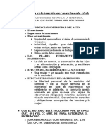 Pasos para La Celebraciã N Del Matrimonio Civil