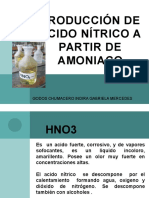 Producción de Acido Nítrico 