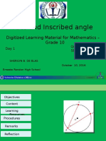 Arcs and Inscribed Angle