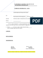 3 Formato de Informe de Sesión o Taller de Los Programas Preventivos