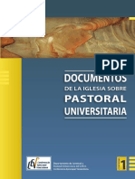 Cuaderno 1 Documentos de La Iglesia Sobre Pastoral Universitaria