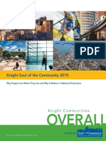 Knight Foundation - Soul of The Community OVERALL 2010 Findings