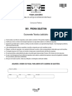 Vunesp 2015 TJ SP Escrevente Tecnico Judiciario Prova PDF