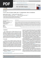 FASJ - 2017 - Zwiers - Rare Causeof Lateral Ankle Pain - Symptomatic Talus Secundarius - Case Report