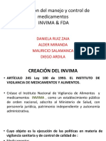 Legislación Del Manejo y Control de Medicamentos INVIMA