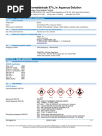 37 Percent Formaldehyde Aqueous Solution Mixture of Hcho Ch3oh and H2o Sds p6224