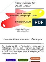 Antropologia - Seminario - Funcionalismo