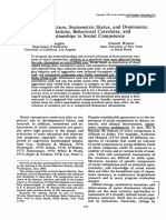 Attention Structure, Sociometric Status, and Dominance: Interrelations, Behavioral Correlates, and Relationships To Social Competence