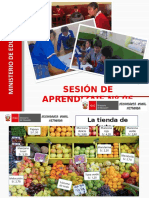 Sesión de Aprendizaje #06 TIENDA de FRUTAS