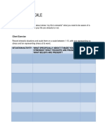 The Stress Scale: Explain To The Client