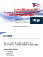 Présentation de L'audit Énergétique Par M Néji AMAIMIA, Expert PCAM