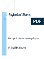 Buy Back of Securities