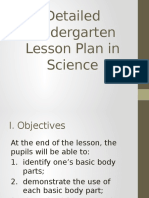 Detailed Kindergarten Lesson Plan in Science