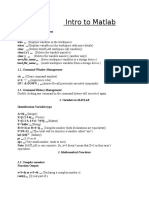 LAB 1: Intro To Matlab: 1.1. Work Space Management