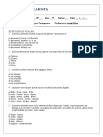 EXERCICIOS Fonema Letra e Encontros