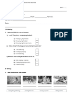 1ºteste de Inglês-3ºano