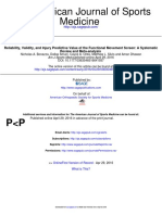 Reliability, Validity, and Injury Predictive Value of The Functional Movement Screen A Systematic Review and Meta-Analysis